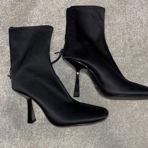 Zara heel boot with Black metallic heel